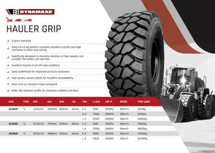 lốp máy xúc lật Dynamaxx 23.5R25 HAULER GRIP E4/L4 185B/170A8/201A2 TL mới