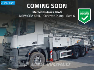 bơm bê tông Mercedes-Benz Arocs 2640 6X4 NEW! CIFA K36L Concrete Pump Euro 6 mới