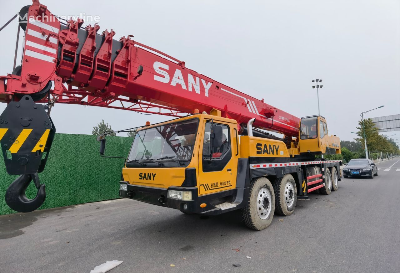 cần cẩu di động Sany Sany STC750 75 ton used hydraulic mounted mobile truck crane on