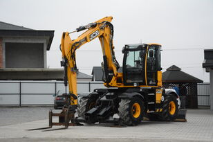 máy đào bánh lốp JCB HYDRADIG 110W / 2016 r / 3715 mth / 3 łyżki + widły / Świeżo spr