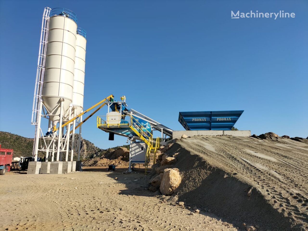 trạm trộn bê tông Promax Mobile Concrete Batching Plant PROMAX M60-SNG (60m3/h) mới