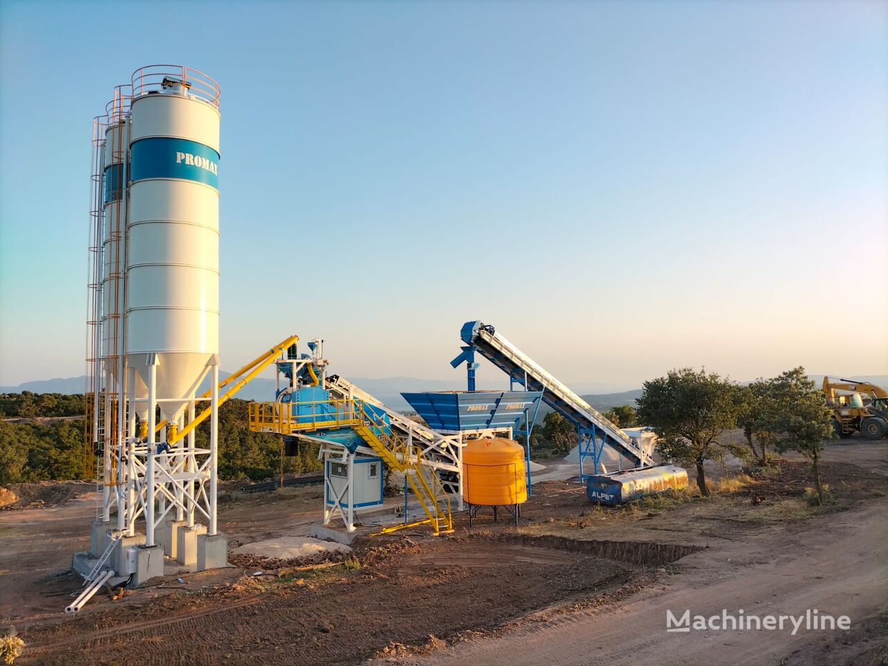 trạm trộn bê tông Promax Mobile Concrete Batching Plant PROMAX M60-SNG (60m3/h) mới