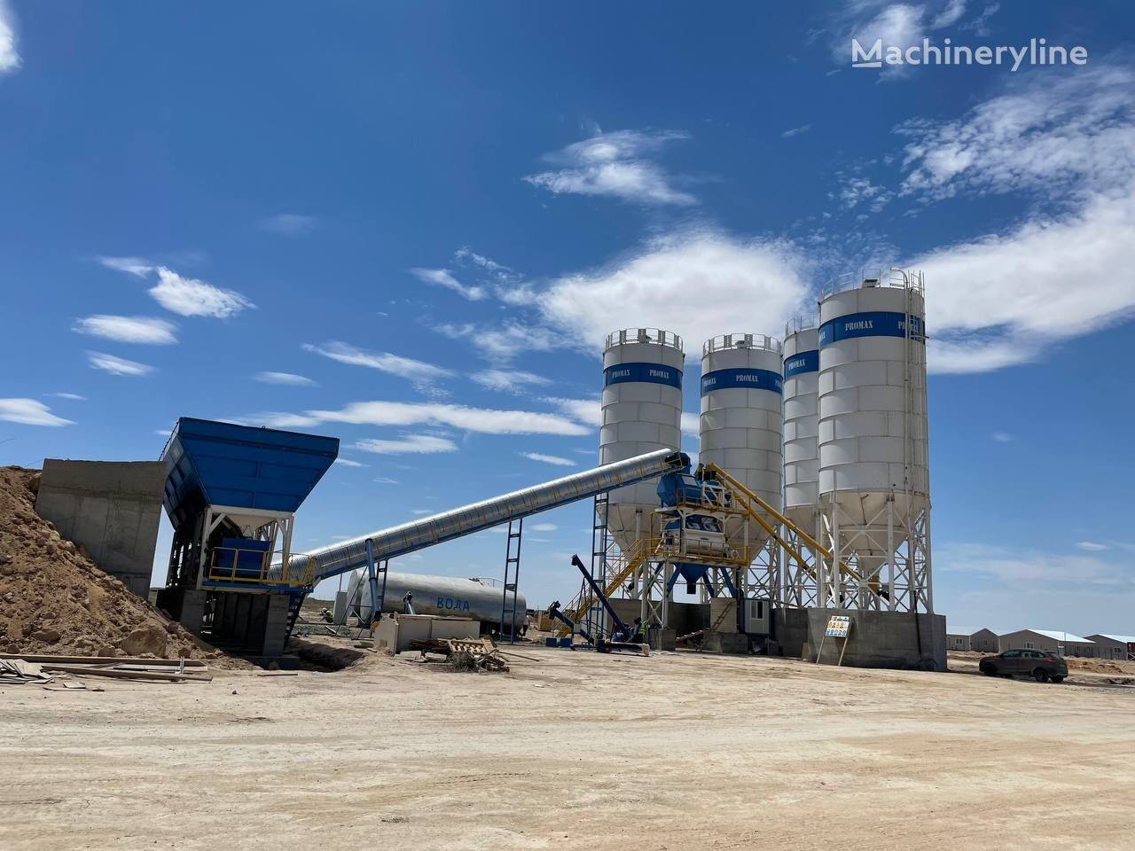 trạm trộn bê tông Promax STATIONARY Concrete Batching Plant S160-TWN / S200-TWN mới