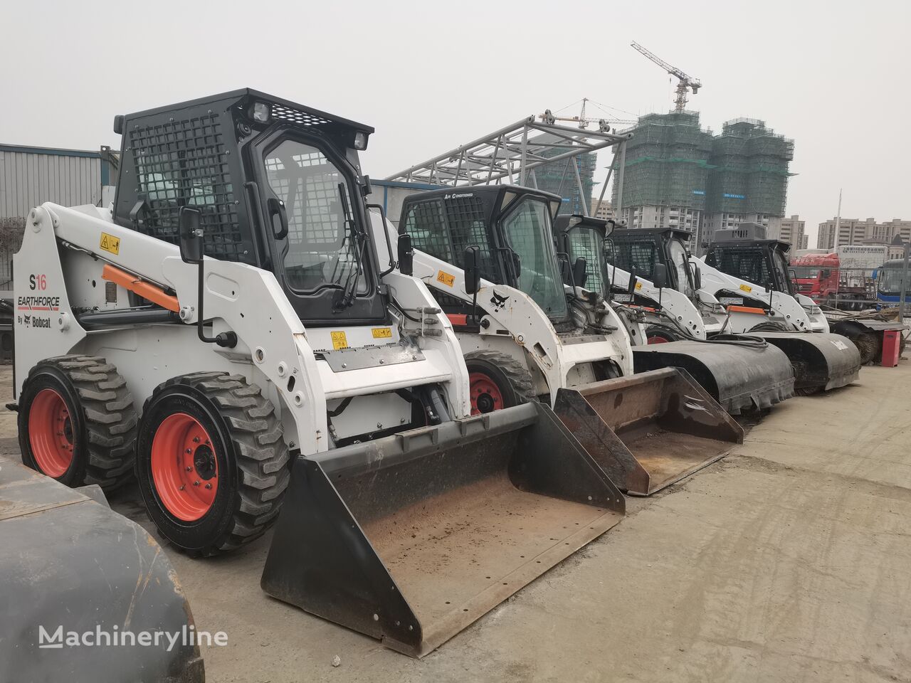 xe đầm một trống Bobcat S16 Skid Steer Used Construction Machinery